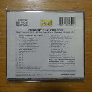 5015903947029;【CD/英盤/PEARL】PROKOFIEV / PLAYS PROKOFIEV(GEMMCD9470)の画像2