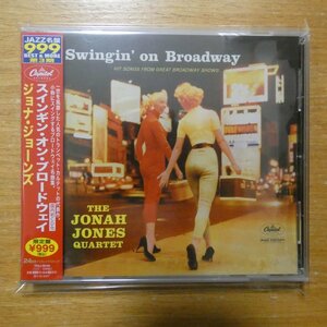 4988006885455;【未開封/CD】ジョナ・ジョーンズ / スインギン・オン・ブロードウェイ　TOCJ-50105