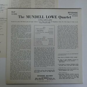 46068686;【国内盤/RIVERSIDE/MONO/プロモ白ラベル/美盤】The Mundell Lowe Quartet / S・Tの画像2