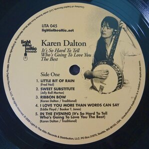 11184197;【US盤/Light In The Attic/ハイプステッカー/リマスター】Karen Dalton/It's So Hard To Tell Who's Going To Love You The Bestの画像3