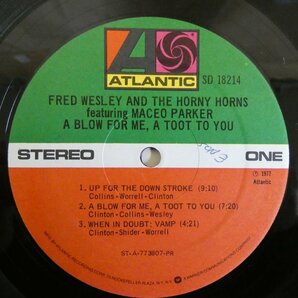 46068943;【US盤】Fred Wesley And The Horny Horns Featuring Maceo Parker / A Blow For Me, A Toot To Youの画像3