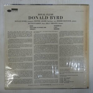 46069201;【US盤/BLUE NOTE/VAN GELDER刻印/シュリンク/直輸入シール帯付】Donald Byrd / Royal Flushの画像2