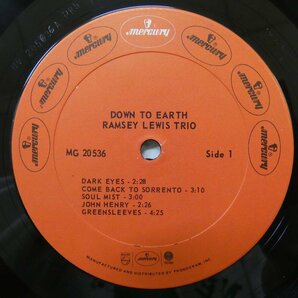 46069209;【US盤/シュリンク/国内流通仕様/MONO】Ramsey Lewis Trio / Down To Earthの画像3