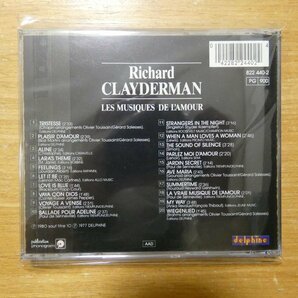 41094684;【CD】RICHARD CLAYDERMAN / LES MUSIQUES DE L'AMOUR 822440-2の画像2