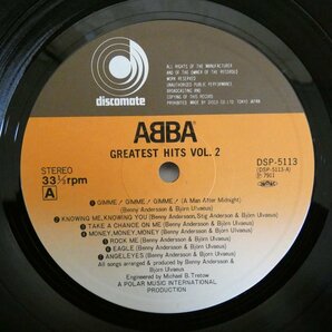 47053894;【帯付/見開き】ABBA / Greatest Hits Vol. 2の画像3