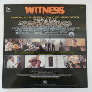47054031;【US盤】Maurice Jarre / Witness (Original Motion Picture Soundtrack) 目撃者の画像2