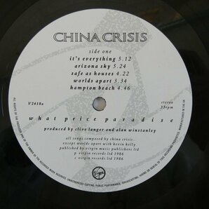 46069800;【UK盤/マト両面1U/美盤】China Crisis / What Price Paradiseの画像3