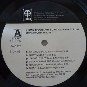 11182953;【帯付き/プロモ白ラベル】Stone Mountain Boys / Stone Mountain Boys Reunion Albumの画像3