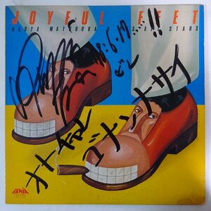 11183097;【国内盤/Fania/プロモ白ラベル/直筆サイン？】松岡直也 Naoya Matsuoka & His All Stars / Joyful Feet