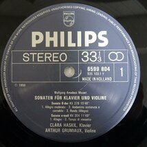 19059775;【蘭PHILIPS/2LP/見開き】グリュミオー/ハスキル モーツァルト/ヴァイオリン・ソナタ集_画像3