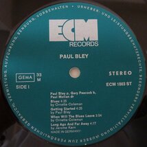 10023241;【美盤/Germanyオリジナル/フルコート/ECM】Paul Bley With Gary Peacock / Paul Bley With Gary Peacock_画像3