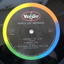 10023562;【国内盤/ Vee Jay】Lee Morgan / Here's Lee Morgan_画像3