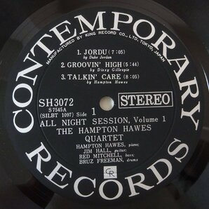 11184338;【国内盤/Contemporary/ペラジャケ】The Hampton Hawes Quartet / All Night Session Vol.1の画像3