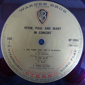 11184621;【国内盤/東芝赤盤/ブックレット付き/2LP】Peter, Paul And Mary / In Concertの画像3