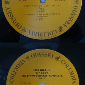 19059235;【米COLUMBIA ODYESSEY/6LP2箱】リリ・クラウス モーツァルト/ピアノ・ソナタ全集 第1&2集の画像3