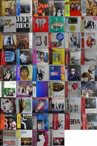 D00683【大量!ALL国内盤帯付!】 ALL JAPANESE PRESS WITH OBI ROCK & POPS 洋楽 85枚以上 2箱セット / Elvis Presley , Jeff Beck , 他 5