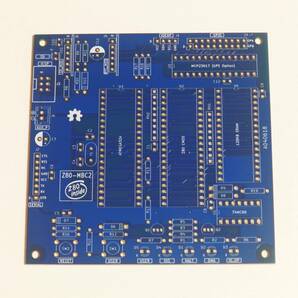 Z80-MBC2 製作用 プリント基板 青色 Z80 マイコンボード 自作 電子工作 CPU CP/M ザイログ 東芝 SHARP NEC ATMEGA32 FUZIX d4lwa