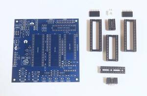 Z80-MBC2 プリント基板 青色 ICソケット 6ピン XH BOX セット Z80 マイコンボード 自作 電子工作 CPU CP/M ザイログ ATMEGA32 FUZIX drjim