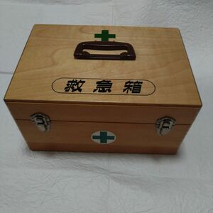 TOWA　木製　救急箱　昭和　アンティーク