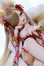 【ばけまろ】DDH-10 SW肌 (難アリ)ソフビ盛り開口カスタムヘッド+おまけ自作アイ_画像6