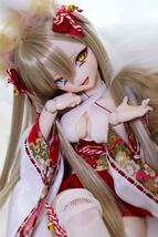 【ばけまろ】DDH-10 SW肌 (難アリ)ソフビ盛り開口カスタムヘッド+おまけ自作アイ_画像5