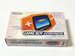 新品同様 ほぼ未使用 GBA 本体 オレンジ 動作確認済み ゲームボーイアドバンス GAMEBOY ADVANCE Nintendo ゲームボーイ