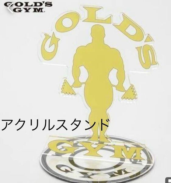 新品未開封即決送料無料♪GOLD'S GYM ゴールドジム　アクリルスタンド　イエロー