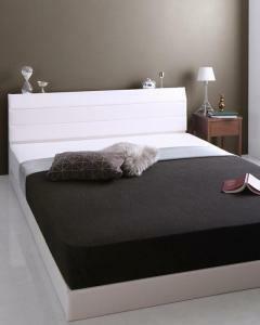  shelves * outlet attaching leather rack base bad Ivani Van domestic production pocket coil with mattress double white 