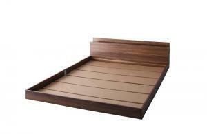  lighting &.. storage attaching / modern design floor bed Fragorflagoru bed frame only semi-double walnut Brown 