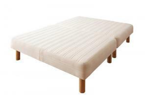  new * domestic production pocket coil mattress-bed Wazawa The mattress-bed division type semi single legs 15cm ivory 