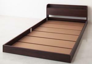  shelves * outlet attaching modern design floor bed Lucious Roo car s bed frame only semi-double dark brown 