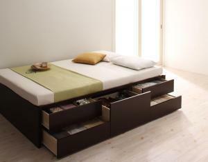  customer construction simple chest bed Dixyti comb - thin type standard bonnet ru coil with mattress dark brown 