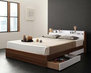  shelves * outlet attaching storage bed sync.D sink *ti multi las super spring mattress attaching walnut × white 