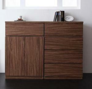  simple modern living series nuxnks2 point set ( chest + cabinet ) walnut Brown 