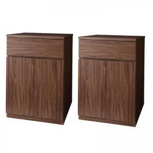  simple modern living series nuxnks2 point set ( cabinet ×2) walnut Brown 