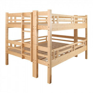 бесплатная доставка натуральное дерево платформа из деревянных планок 2 уровень bed двойной 2 ступенчатый натуральный JNL-200-2DX2N