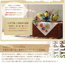 Little Lifestyle ナチュラル・セレクト/カウチソファ Sylph シルフ 2P オレンジ_画像3