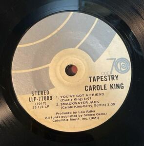 US原盤/4曲入りEP/Carole King - Tapestry/キャロル・キング/超激レア盤！