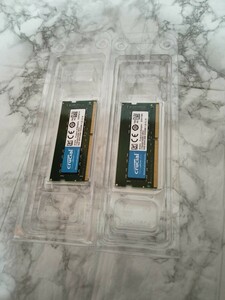 Crucial Micron メモリ ノートPC用メモリ SO-DIMM DDR4 8gb x2 RAM 16gb New 新しい