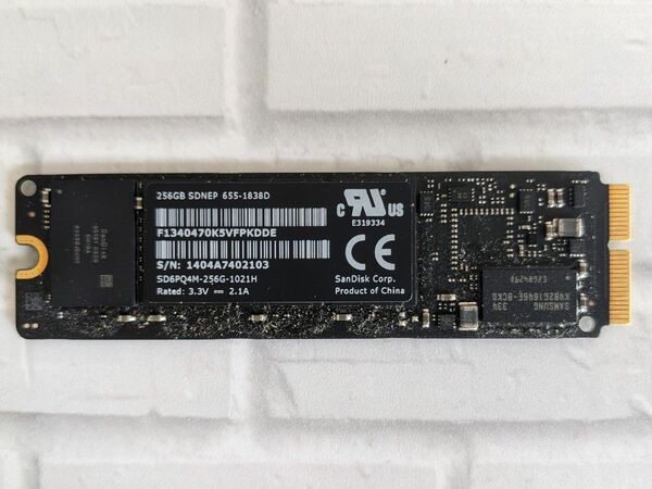 apple純正SSD 256GB　MacBook Air A1465 A1466 / Pro A1502 A1398　管理948