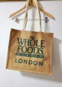 WHOLE FOODS MARKET LONDON KENSINGTON ホールフーズマーケット エコバッグ