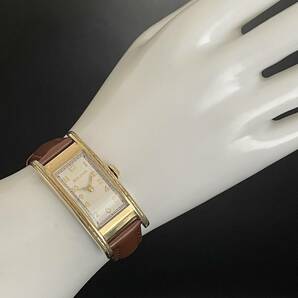 【豪華】ブローバ/Bulova/1940’s/ドクターズ/アンティーク/手巻き/2針/スクエア/10KGF/メンズ腕時計/カーベックス/動作良好/金張りの画像9