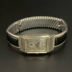 【1円スタート】ブローバ/Bulova/スクエア/8AC/1960’s/アンティーク/手巻き/グレー/10KGF/金張/メンズ腕時計/男女兼用/動作良好/純正の画像6