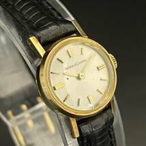 【高級】ジャガールクルト/JAEGER LECOULTRE/18K/金無垢/ゴールド/1950’s/16㎜/手巻き/レディース腕時計/アンティーク/女性用_画像2