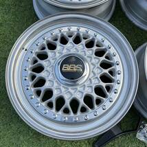 BBS RS240 14in 6J +40 4穴 PCD100 BMW E30 N-BOX ワゴンR ゴルフ シビック ロードスター NA NB カローラ レビン トレノ RAYS WORK SSR OZ_画像3