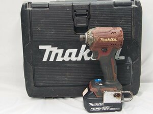 △399△[中古]makita マキタ TD171DGX AR 18v充電式インパクトドライバ バッテリー1個付属