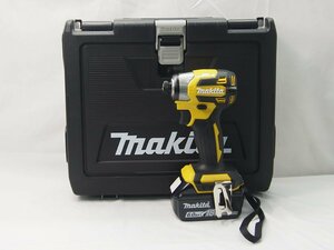 △461△【未使用】makita マキタ 充電式 インパクトドライバ TD173DGXFY 18V バッテリー2個付属 イエロー