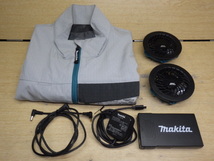 中古良品 マキタ makita 充電式ファンジャケットセット 空調服 製造年：2021(ファン記載) 新でん_画像1