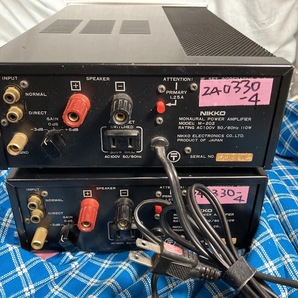 NIKKO ニッコー M-202 モノラルパワーアンプ ペア. 完動品 220508−2【3ヶ月保証】の画像5