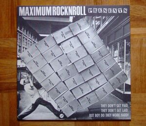 パンク ハードコア コンピ ★★ MAXIMUM ROCKNROLL Presents THEY DON'T GET PAID... LP +ファンジン付属★★ JAWBOX / CHRIST ON A CHURCH